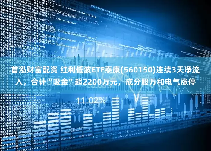 首泓财富配资 红利低波ETF泰康(560150)连续3天净流入，合计“吸金”超2200万元，成分股万和电气涨停