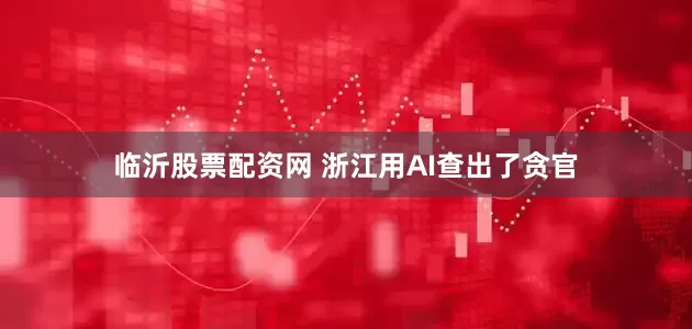 临沂股票配资网 浙江用AI查出了贪官